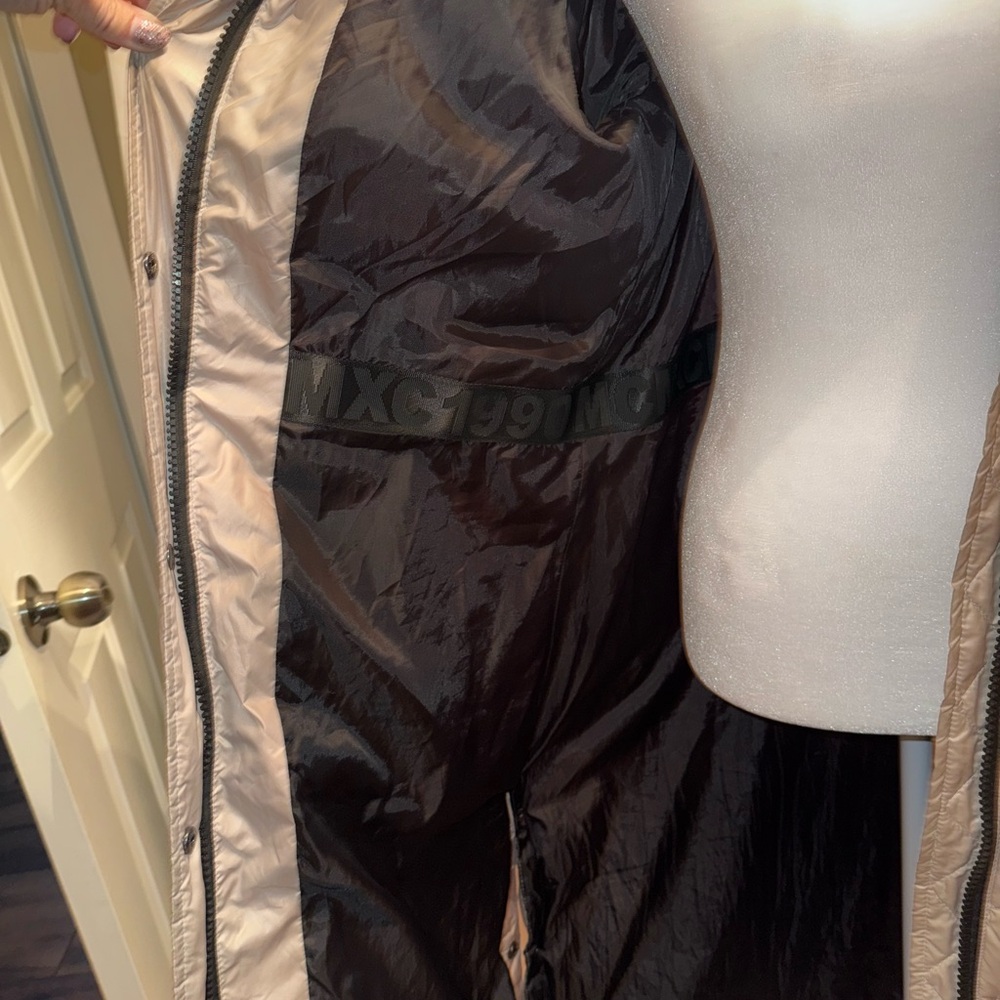 Steve Madden Women's Long Metallic Puffer Coat - Picture 5 of 11